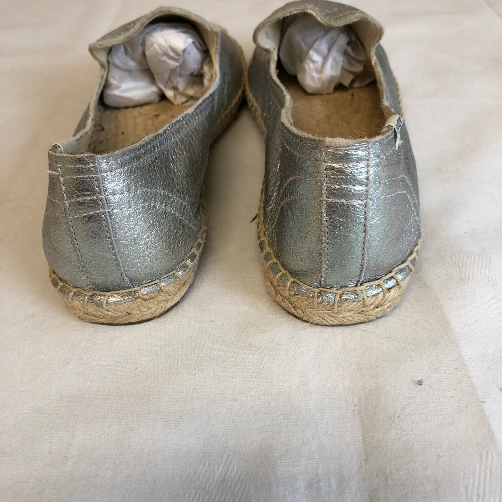 Soludos Silver smoking slipper espadrilles size 10 - Picture 6 of 6